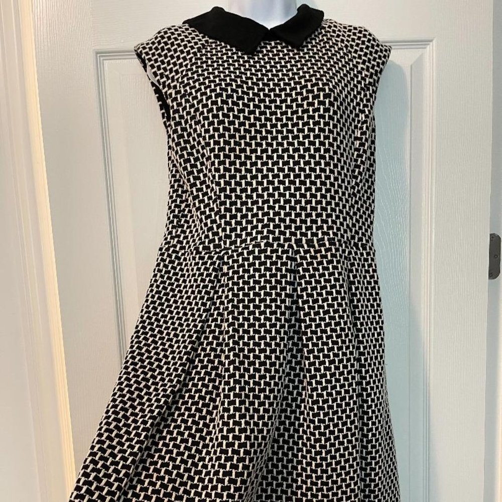Black and White Houndstooth Dress